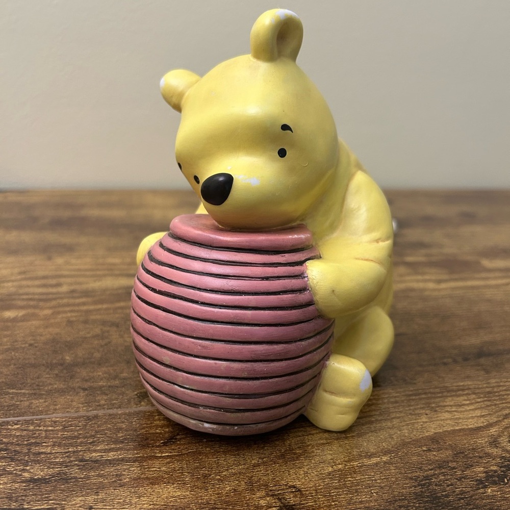 VTG 90s DISNEY Classic Pooh Honey‎ Pot Night Light Lamp Charpente Nursery Decor